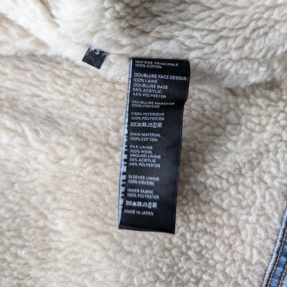 🔥 Celine Sherpa Denim Jacket Men's Size Small - Picture 4 of 7